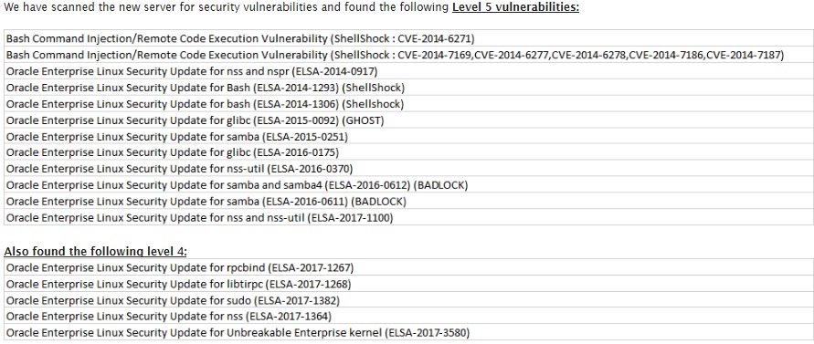 OS vulnerabilities